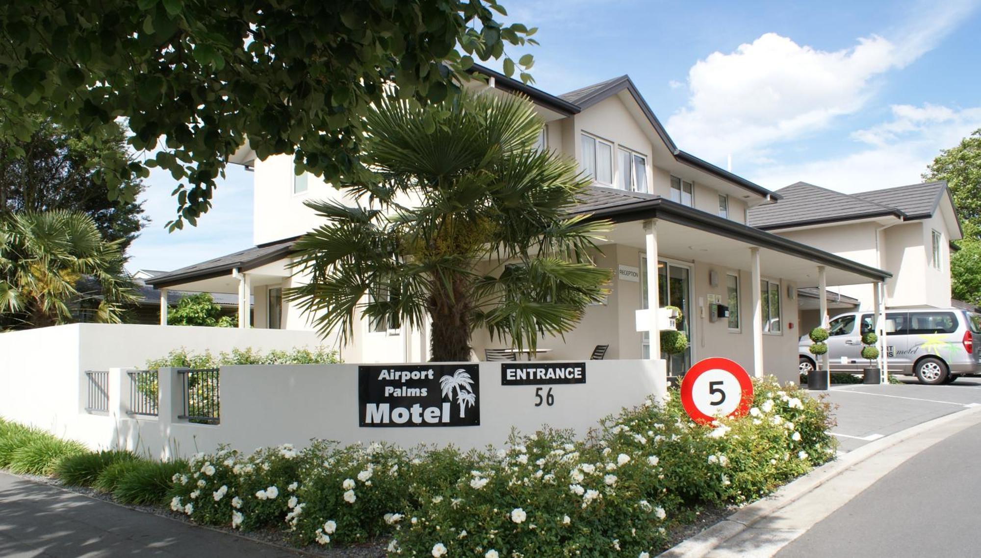 Airport Palms Motel Christchurch Eksteriør bilde