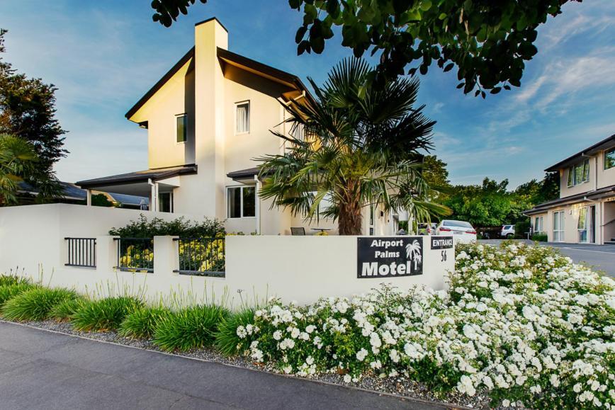 Airport Palms Motel Christchurch Eksteriør bilde